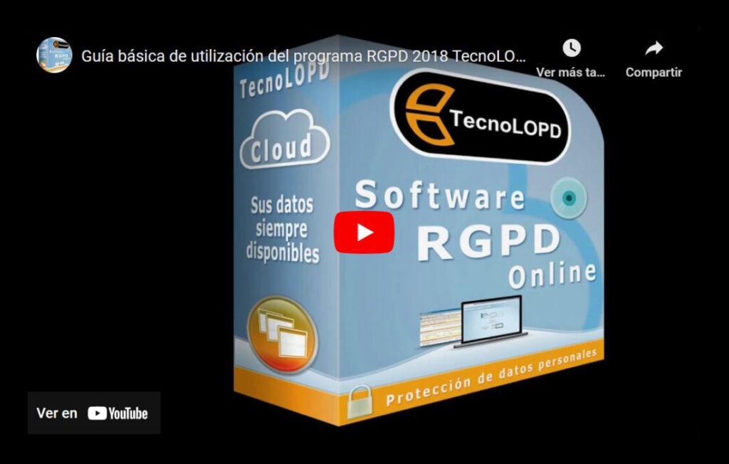 tecnolopd medinatec guía tutorial lopd rgpd youtube